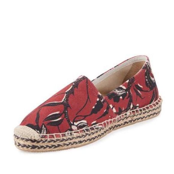Isabel Marant Burgundy Canaee Printed Espadrille - Picture 2 of 8